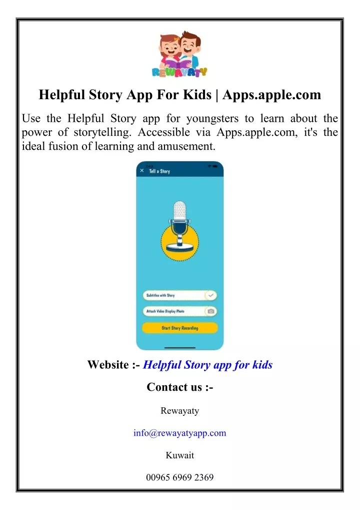 helpful story app for kids apps apple com