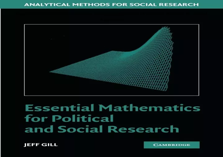 essential mathematics for political and social