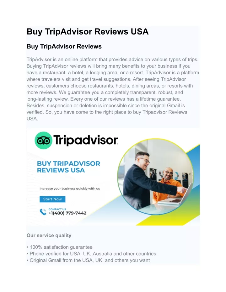 buy tripadvisor reviews usa