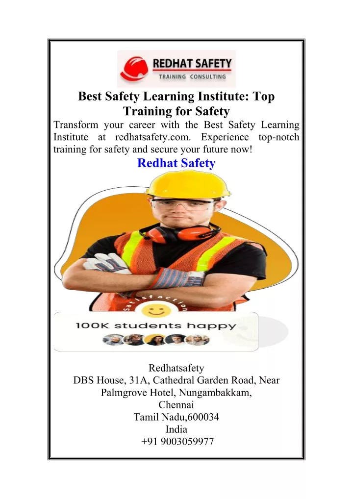 best safety learning institute top training