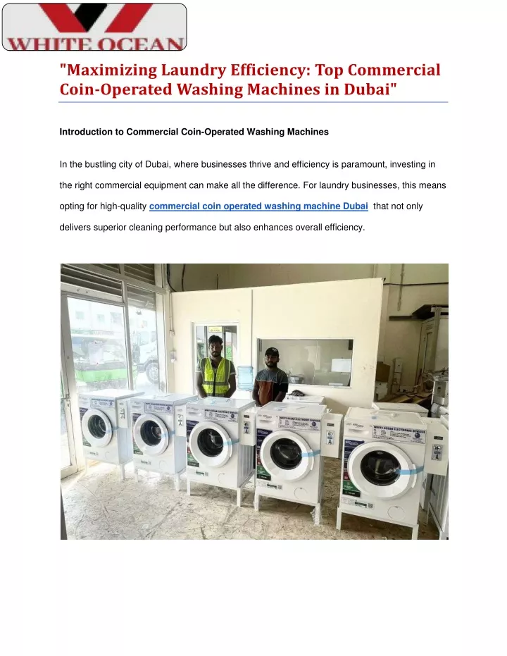 maximizing laundry efficiency top commercial coin