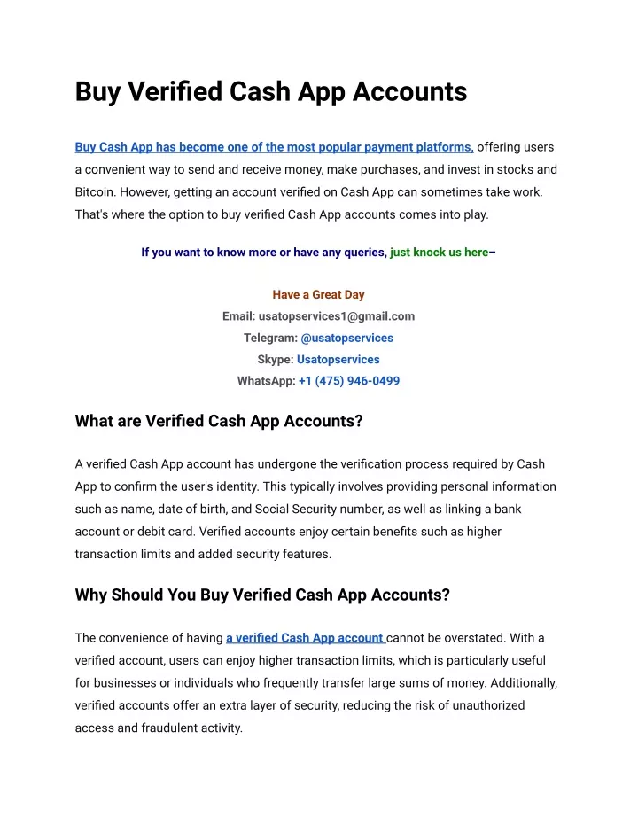 buy verified cash app accounts