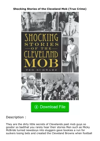 [PDF]❤READ⚡ Shocking Stories of the Cleveland Mob (True Crime)