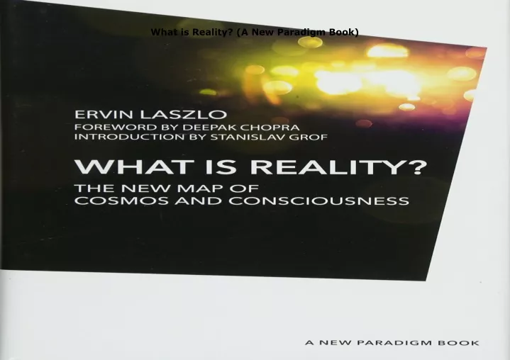 what is reality a new paradigm book