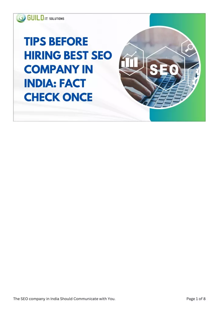 tips before hiring best seo company in india fact