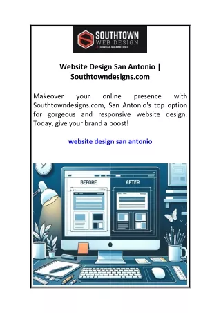 Website Design San Antonio  Southtowndesigns.com