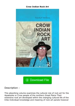 download⚡[PDF]❤ Crow Indian Rock Art