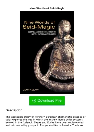 ❤PDF⚡ Nine Worlds of Seid-Magic
