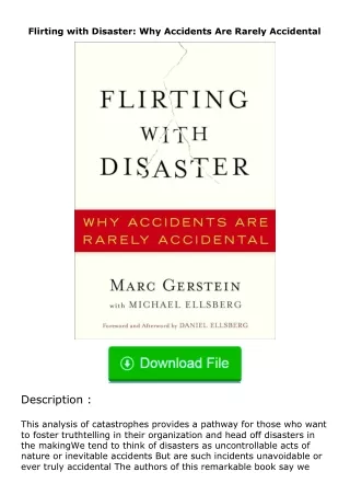 (❤️pdf)full✔download Flirting with Disaster: Why Accidents Are Rarely Accidental