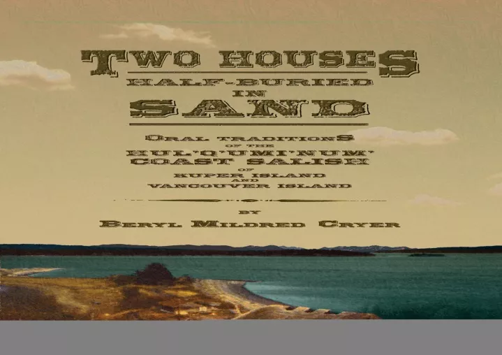 pdf two houses half buried in sand oral