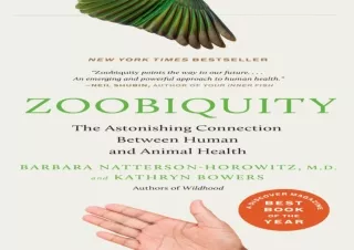 [READ DOWNLOAD]  Zoobiquity: The Astonishing Connection Between Human and Animal