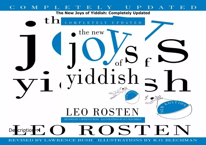 the new joys of yiddish completely updated