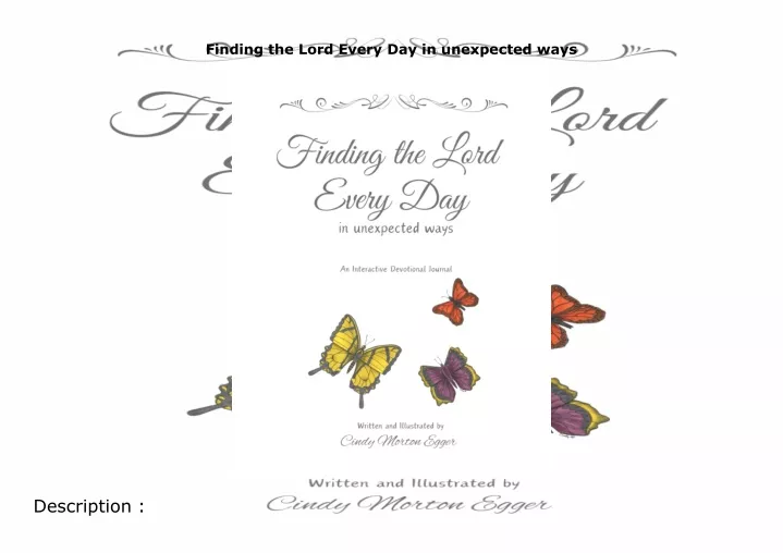 finding the lord every day in unexpected ways