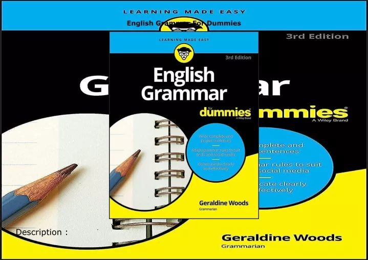 english grammar for dummies