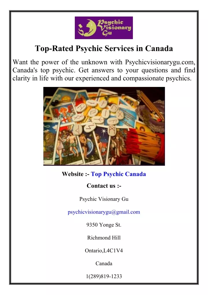 top rated psychic services in canada