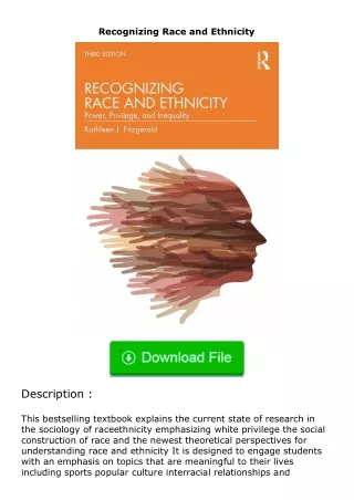 Download⚡PDF❤ Recognizing Race and Ethnicity