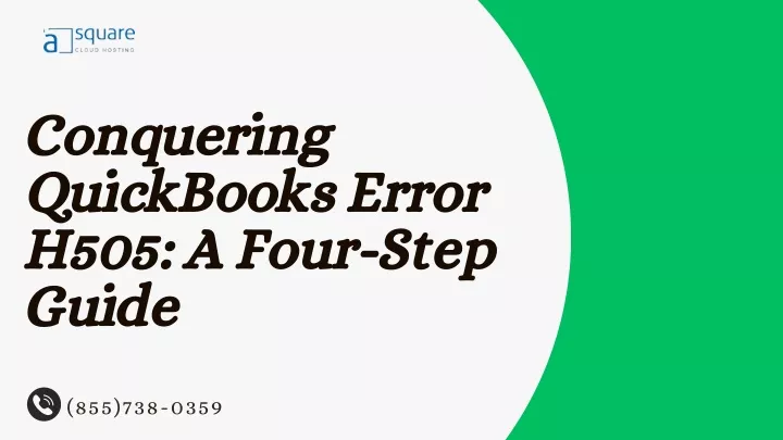 conquering quickbooks error h505 a four step guide