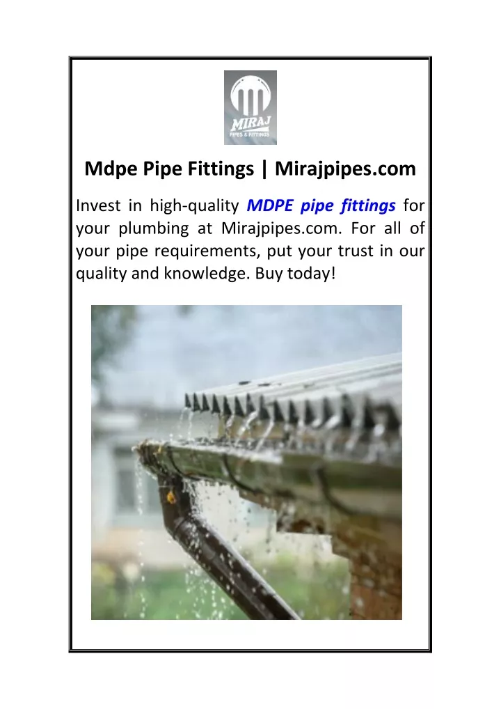 mdpe pipe fittings mirajpipes com