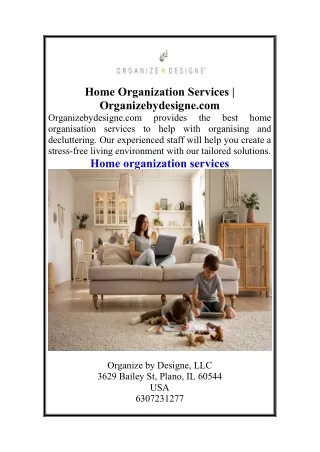 Home Organization Services  Organizebydesigne.com