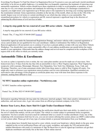 Browsing Automobile Re-registration In India: Renewal Procedure Simplified