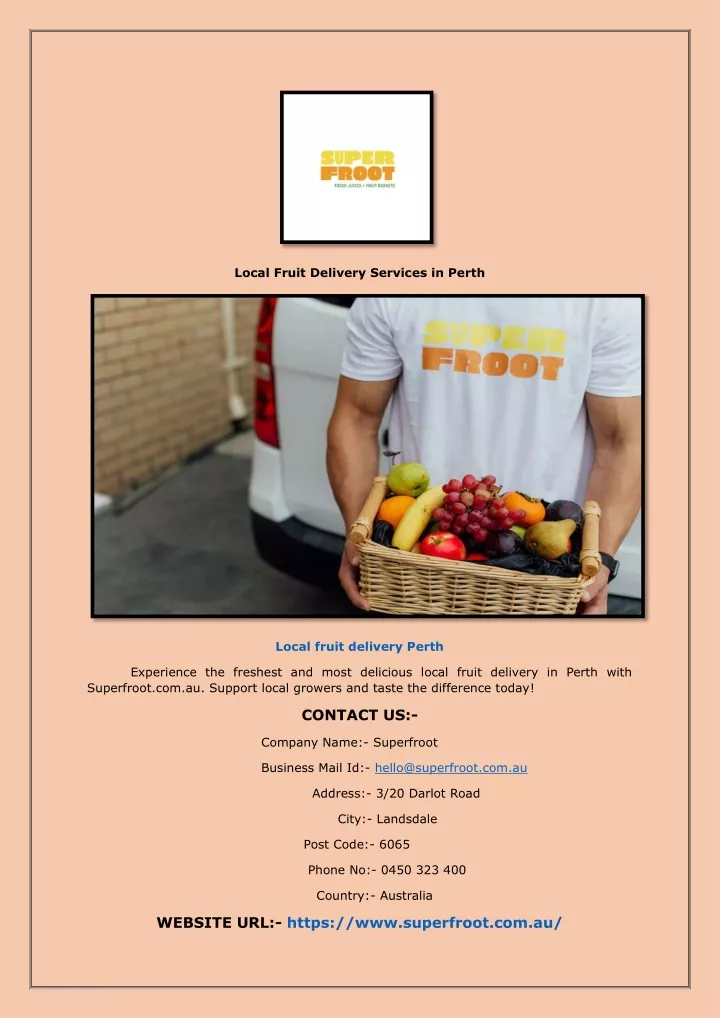 local fruit delivery services in perth