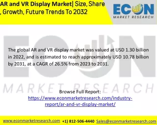 AR and VR Display Market