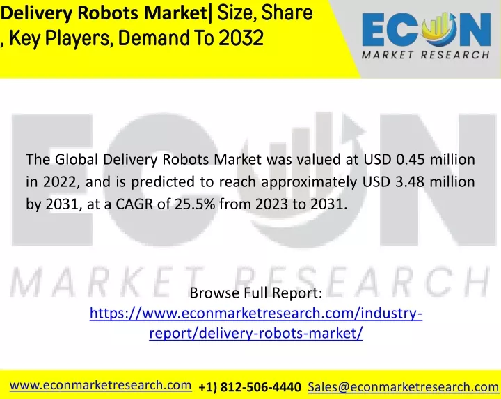 delivery robots market size share key players