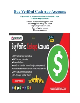 Buy Verified Cash App Accounts