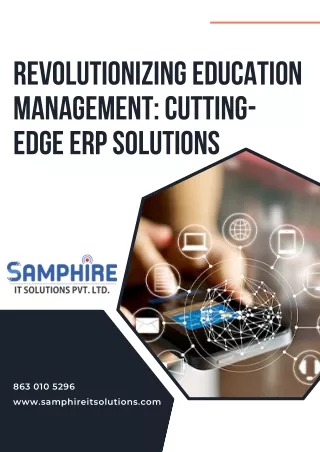 Revolutionizing Education Management Cutting-Edge ERP Solutions