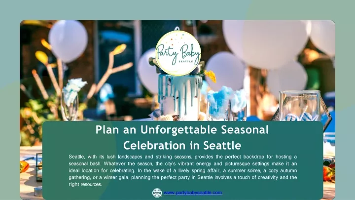 plan an unforgettable seasonal celebration