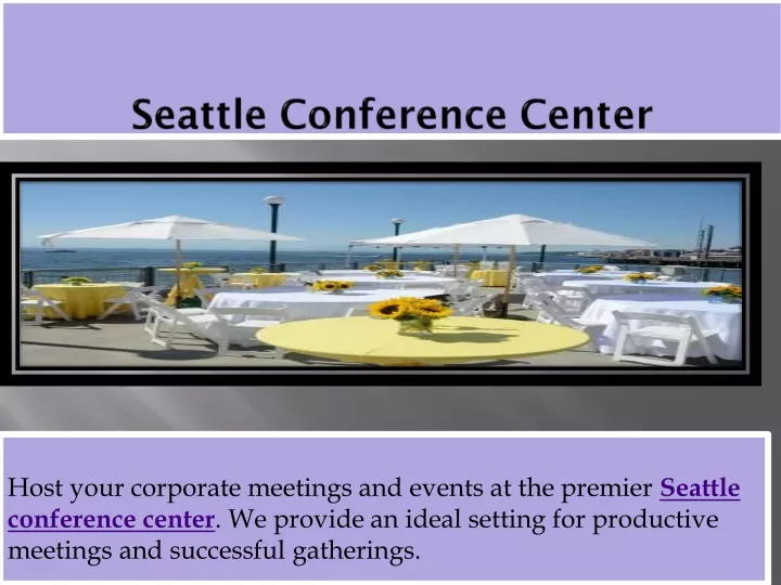 host your corporate meetings and events