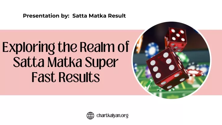 presentation by satta matka result