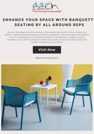 Enhance Your Space with Banquette Seating by All Around Reps