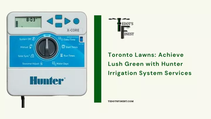 toronto lawns achieve lush green with hunter