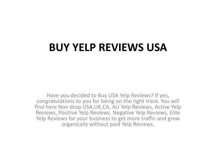 buy yelp reviews usa
