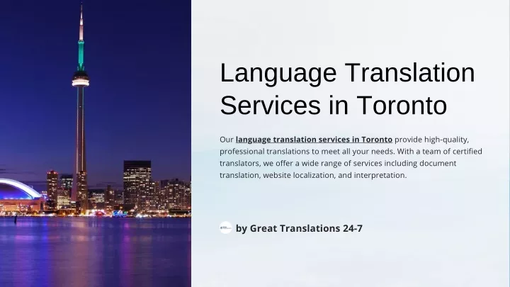 language translation services in toronto