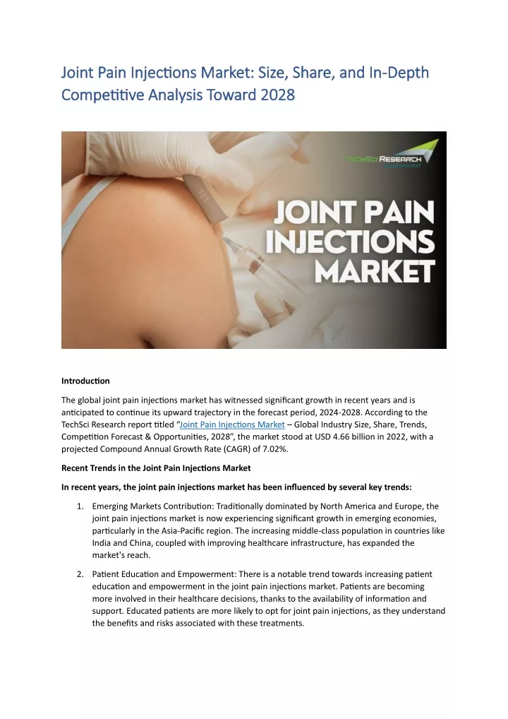joint pain injections joint pain injections