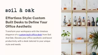 effortless style custom built desks to define