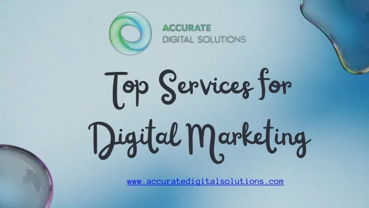 top services for digital marketing