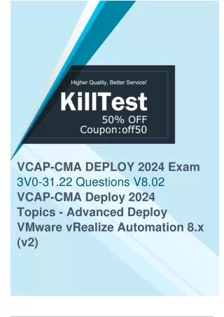 VMware 3V0-31.22 Exam Questions (2024) for Thorough Preparation