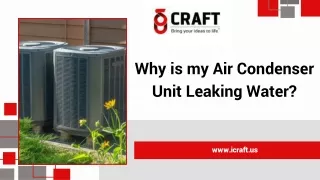 why is my air condenser unit leaking water