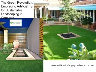 The Green Revolution: Embracing Artificial Turf for Sustainable Landscaping in C