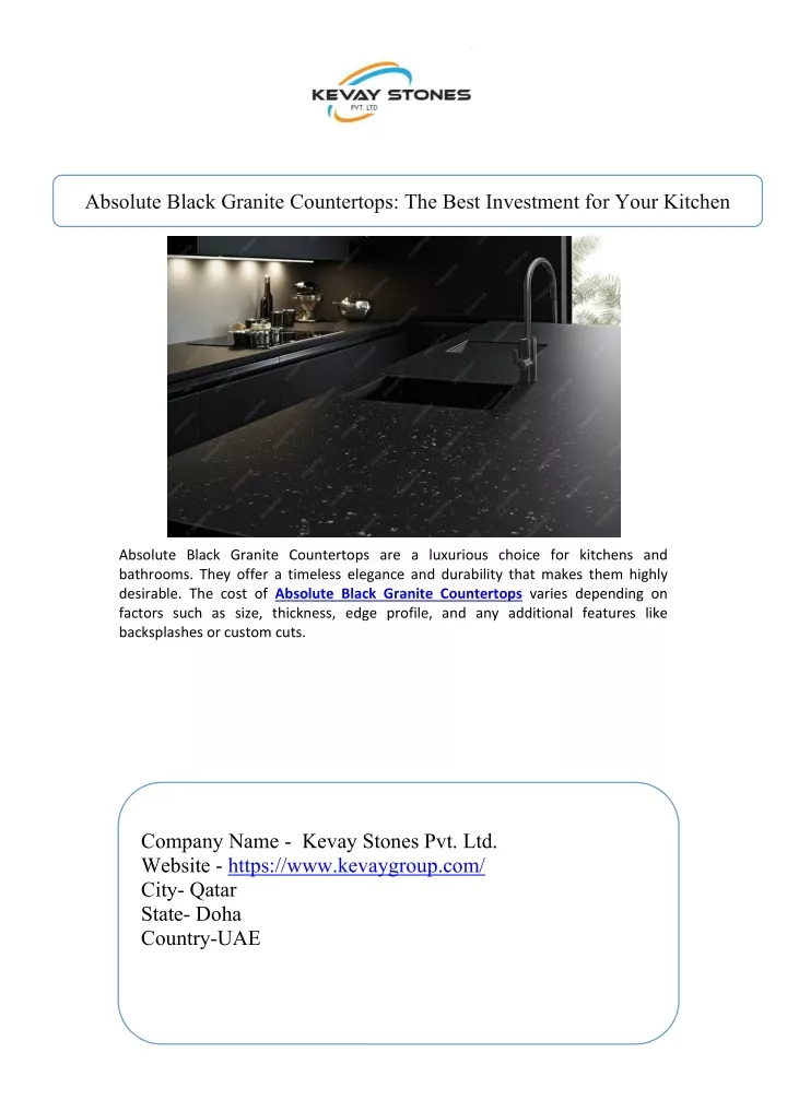 absolute black granite countertops the best