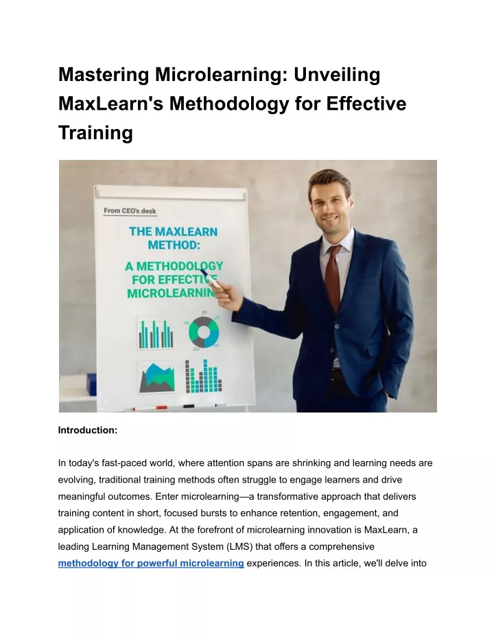 mastering microlearning unveiling maxlearn