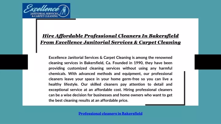 hire affordable professional cleaners