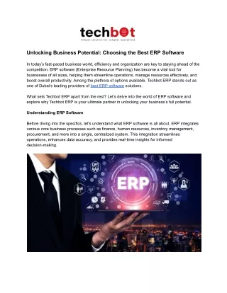 best ERP software