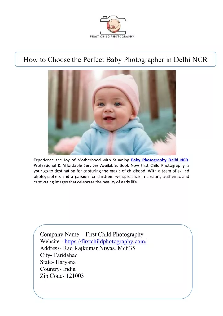 how to choose the perfect baby photographer