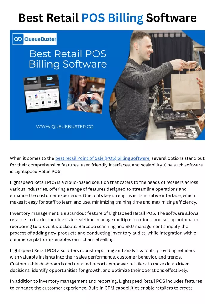 best retail pos billing software