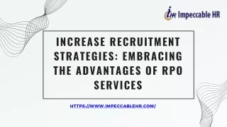 Increase Recruitment Strategies Embracing The Advantages Of RPO Services