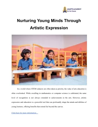 Nurturing Young Minds Through Artistic Expression